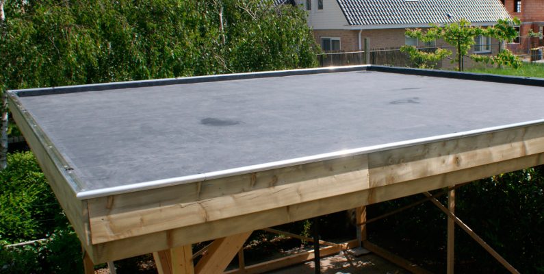 EPDM dakbedekking op carport
